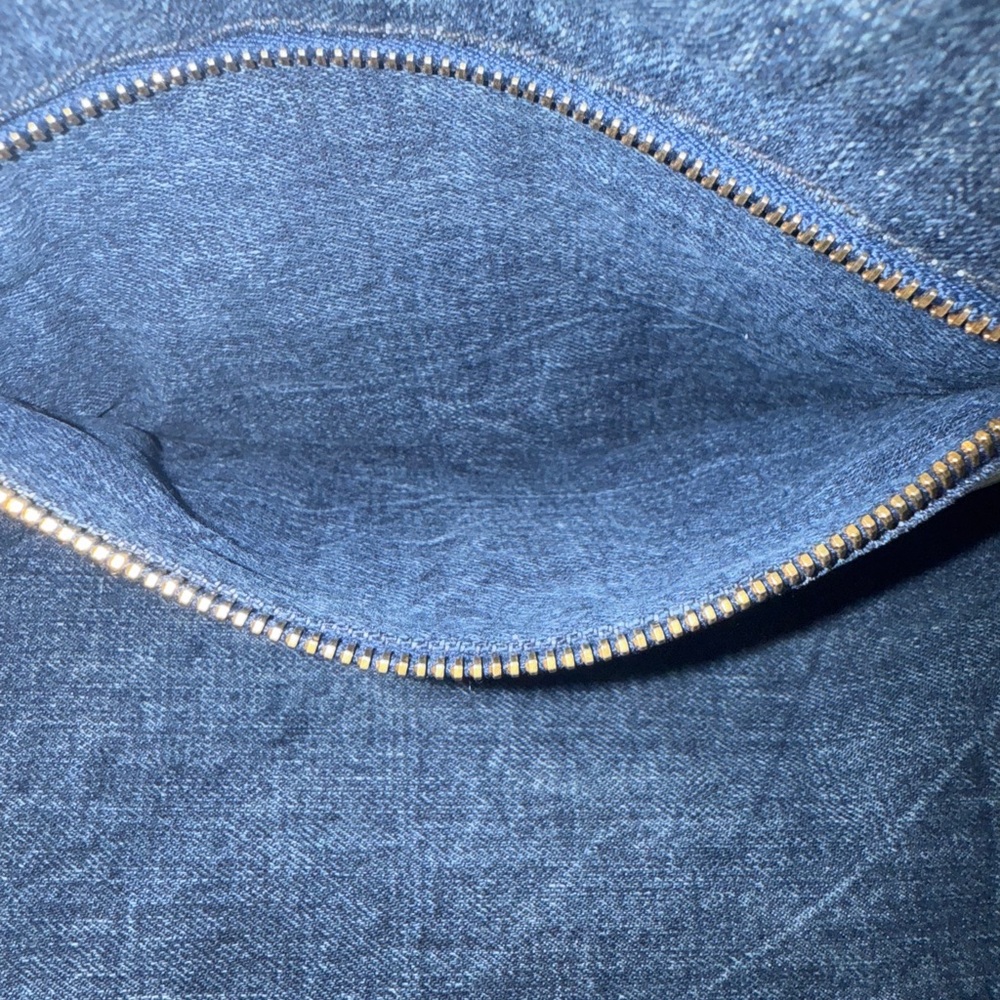 Prada Denim Logo Tote in Blue - Picture 7 of 12